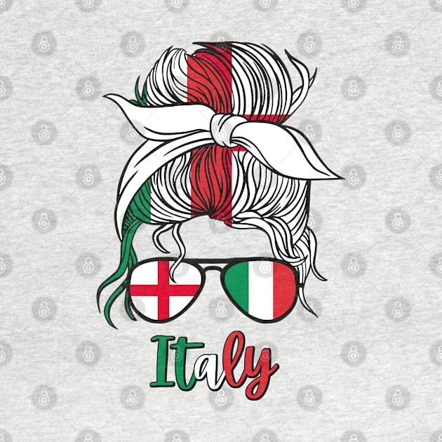 Half English Half Italian Girl Italy England Flag Daughter by qwertydesigns